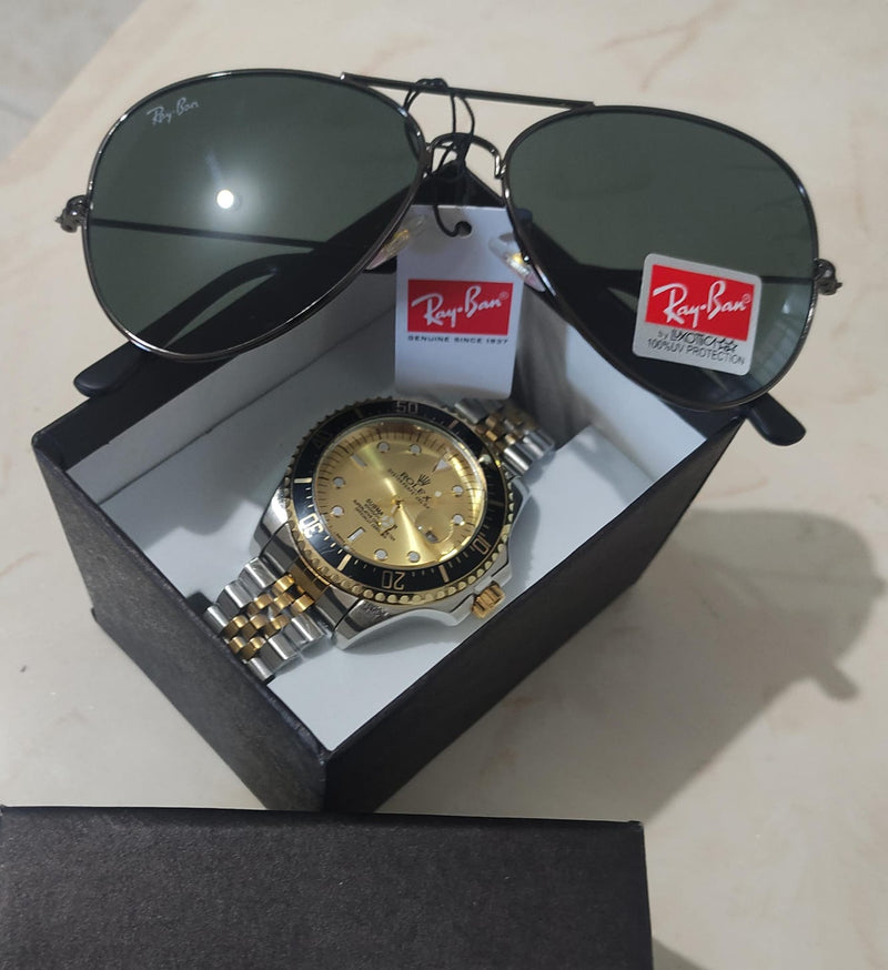 💥💥💥RELOJ ROLEX AAA SUBMARINE + GAFAS RAYBAN💥💥  🌟🌟 ¡MEGAPROMOCIÓN IMPERDIBLE! 🌟🌟